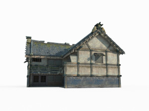 East Asian ancient building big house 3Dモデル