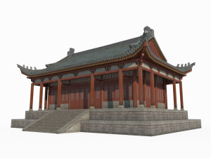 East Asian ancient architecture study Modelo 3D