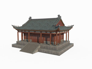 East Asian ancient architecture study Modelo 3D