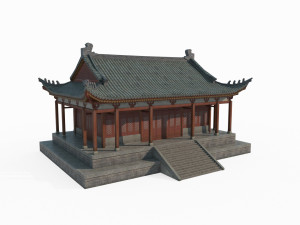 East Asian ancient architecture study Modelo 3D