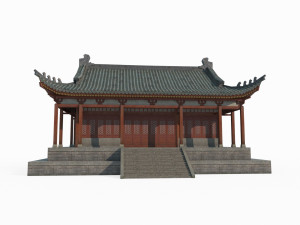 East Asian ancient architecture study Modelo 3D