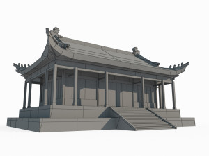 East Asian ancient architecture study Modelo 3D