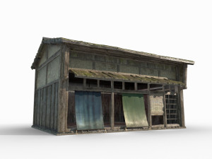 Asian Ancient Architecture Small Shop 3D 모델