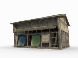 Asian Ancient Architecture Small Shop Model 3D