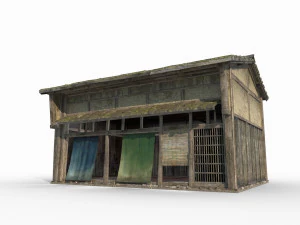 Asian Ancient Architecture Small Shop 3D Model