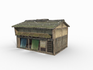 Asian Ancient Architecture Small Shop Model 3D
