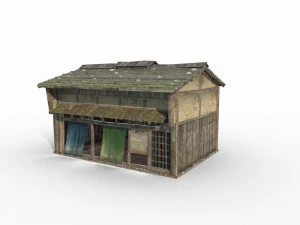 Asian Ancient Architecture Small Shop 3D Model