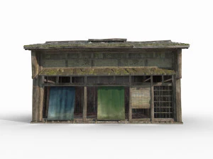 Asian Ancient Architecture Small Shop 3D Model