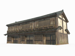 East Asian Ancient Architecture Hotel Modelo 3D