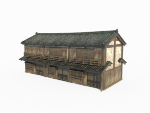 East Asian Ancient Architecture Hotel Modelo 3D