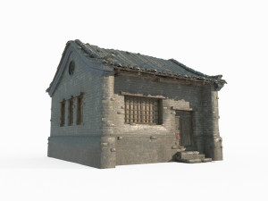 Single room houses in ancient Asian architecture 3D Model