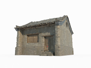 Single room houses in ancient Asian architecture 3D Model