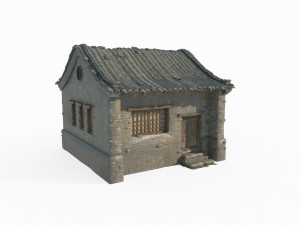 Single room houses in ancient Asian architecture 3D Model
