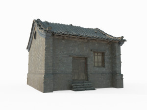 Single room houses in ancient Asian architecture 3D Model