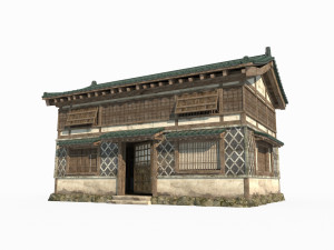 Ancient Asian Architecture Urban Houses 3Dモデル
