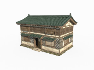 Ancient Asian Architecture Urban Houses 3Dモデル