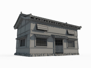 Ancient Asian Architecture Urban Houses 3Dモデル
