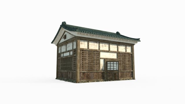 Ancient Asian Architecture City Housing Model 3D .c4d .max .obj .3ds .fbx .stl .blend 