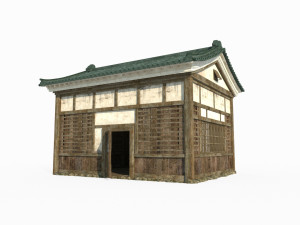 Ancient Asian Architecture City Housing Model 3D
