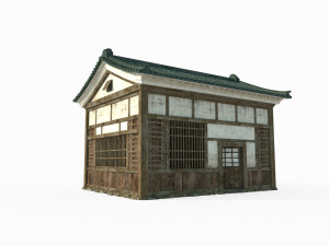 Ancient Asian Architecture City Housing Model 3D