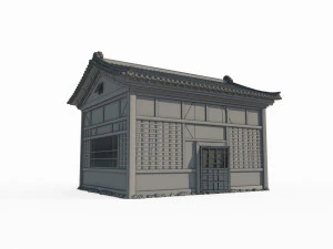 Ancient Asian Architecture City Housing 3D Model
