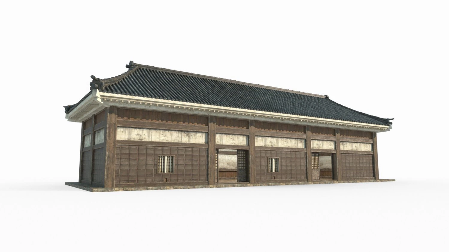 Ancient East Asian Architecture Izakaya 3D Model .c4d .max .obj .3ds .fbx .stl .blend