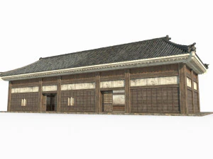 Ancient East Asian Architecture Izakaya 3D Model