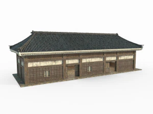 Ancient East Asian Architecture Izakaya 3D Model