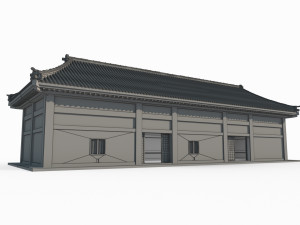 Ancient East Asian Architecture Izakaya 3D Модель