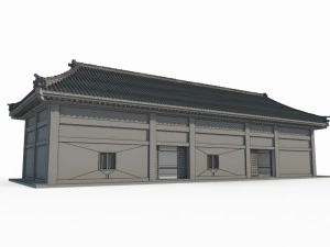 Ancient East Asian Architecture Izakaya 3D Model