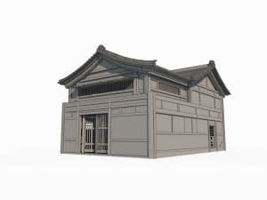 East Asian Ancient Architecture Tavern 3D 모델
