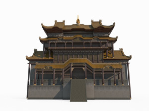 Ancient Taoist palaces in East Asia 3D Model