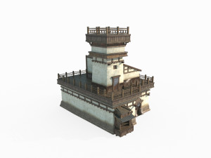 East Asian ancient architecture Desert Inn 3D मॉडल