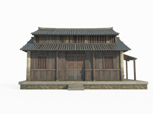 East Asian ancient building rural houses 3D 모델