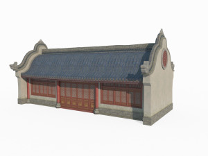 East Asian ancient architecture restaurant 3D-Modell