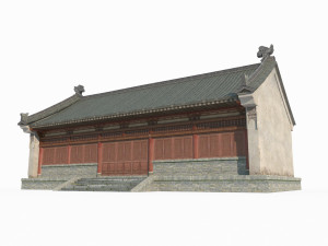 East Asian Ancient Architecture Shop 3D Модель