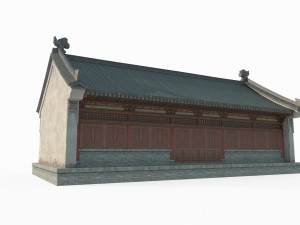 East Asian Ancient Architecture Shop 3D Модель