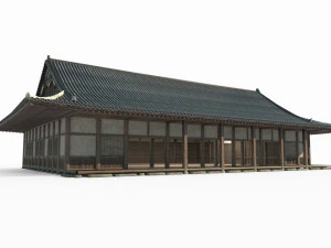 Balai Latihan Arsitektur Kuno Asia Timur Model 3D