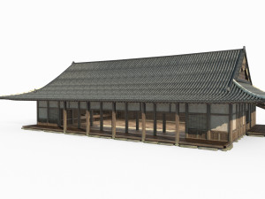 East Asian Ancient Architecture Practice Hall Modelo 3D