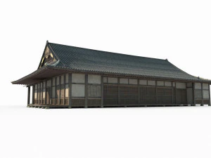 East Asian Ancient Architecture Practice Hall 3D Model