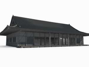 East Asian Ancient Architecture Practice Hall Modelo 3D