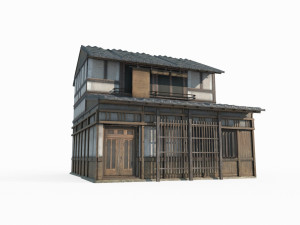 East Asian Ancient Architecture City Store 3D Model