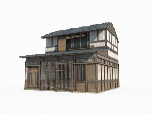 East Asian Ancient Architecture City Store 3D Model