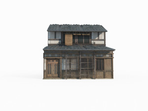 East Asian Ancient Architecture City Store 3D Model