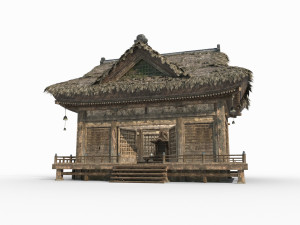 East Asian Ancient Architecture Quiet Room 3D Model