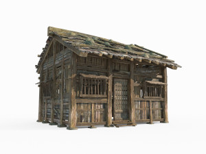 East Asian Ancient Architecture Cabin Modèle 3D