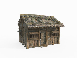 East Asian Ancient Architecture Cabin 3D 모델