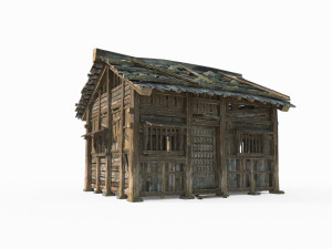 East Asian Ancient Architecture Cabin 3D 모델