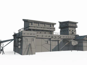 Ancient Gobi Architecture and Houses in East Asia 3D Model