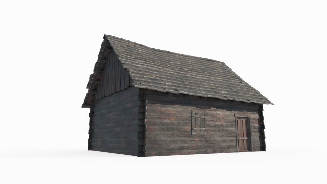 Ancient Architecture Cabin Model 3D .c4d .max .obj .3ds .fbx .stl .blend 